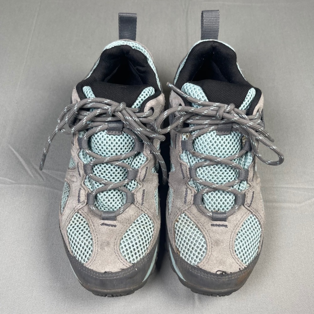 Merrell Yokota 2 Hiking Shoes Womens 5.5 Gray Blue Waterproof Trail J31280